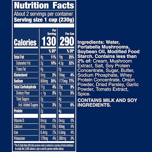 PROGRESSO VEGETABLE CLASSICS, CREAMY MUSHROOM CANNED SOUP, GLUTEN FREE, 18 OZ. (PACK OF 12)