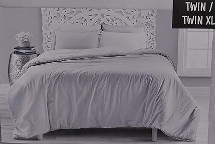 Amazon Com Anthology 5 Piece Comforter Set Vintage Chic Grey Twin