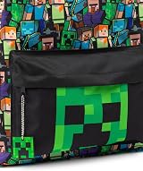 Minecraft Kids Backpack Set Official Brand Rucksack Creeper Zombie Enderman view 6