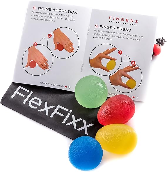 FlexFixx Hand Therapy Balls Hand Exercise Balls For Arthritis, Stroke