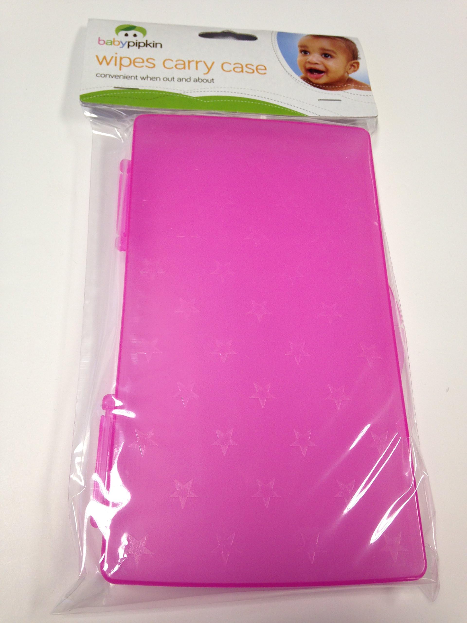 Baby Wet Wipes Travel Case, Changing Bag Essential Case Home & Abroad Holiday Carry Along Wipe Cases (PINK)
