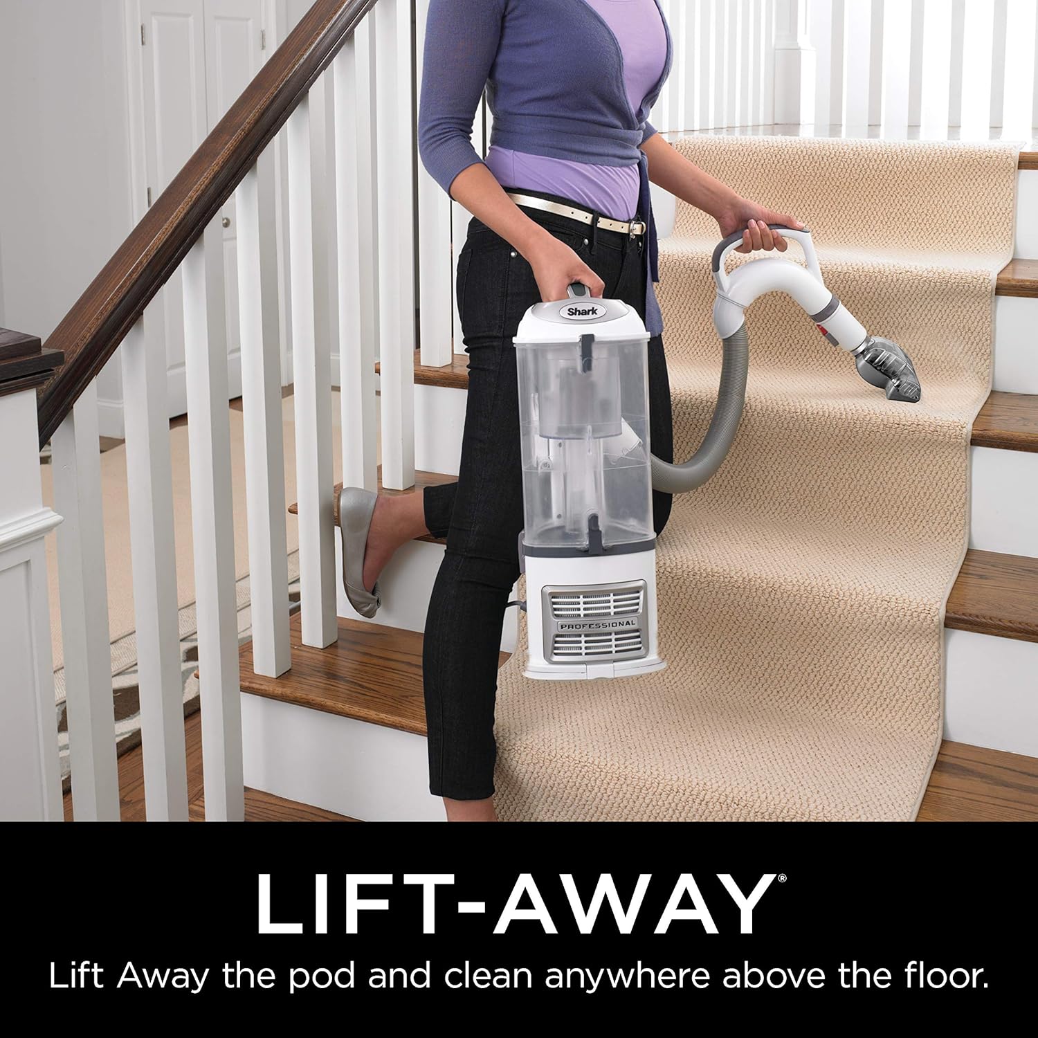 Shark Navigator Lift-Away Professional NV356E, White and Silver: Home & Kitchen