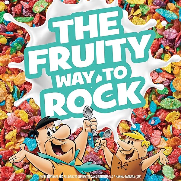 POST FRUITY PEBBLES MARSHMALLOW CEREAL, FRUITY KIDS CEREAL WITH MARSHMALLOWS, GLUTEN FREE, 18 OZ BOX