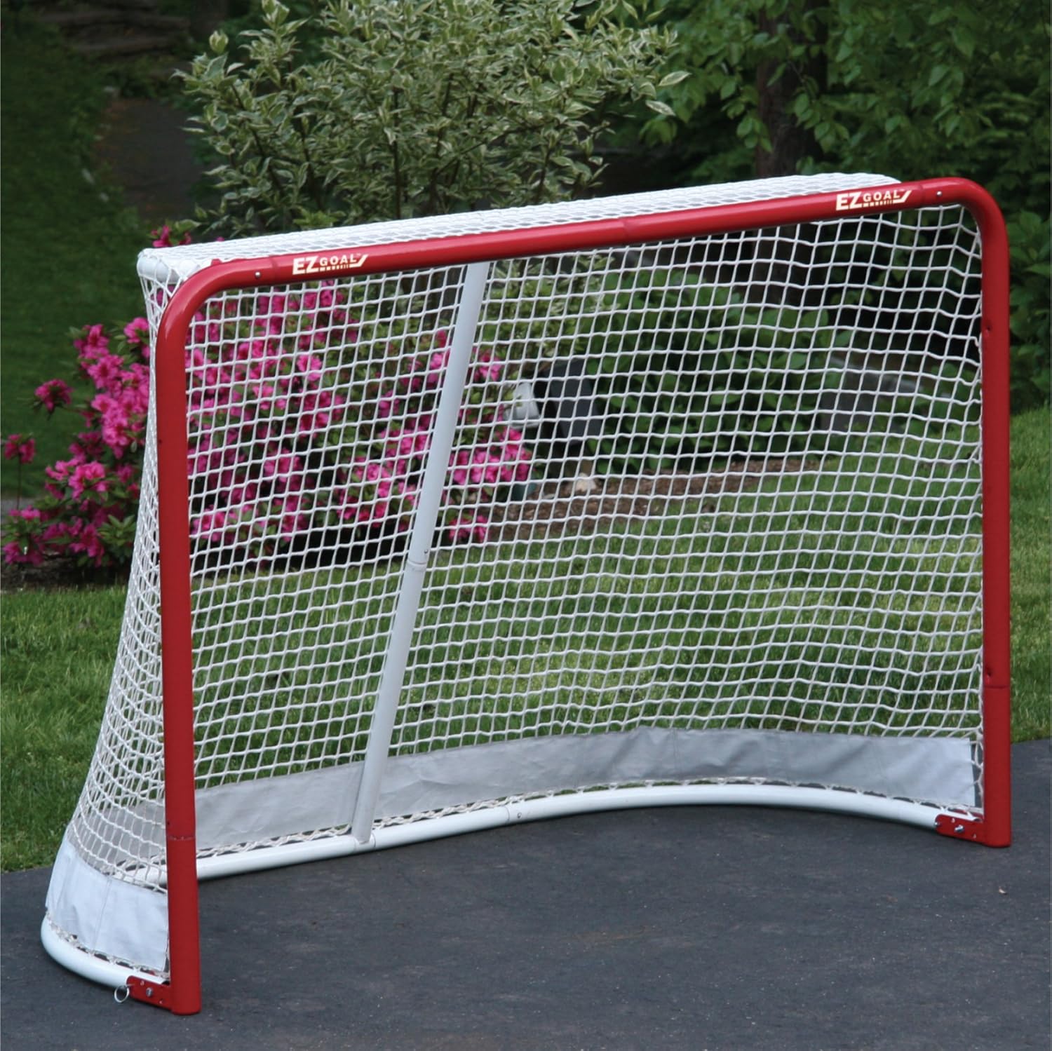 EZ Goal Folding Hockey Training Goal Net w/ Backstop, Targets, & Shooter Tutor : Sports & Outdoors