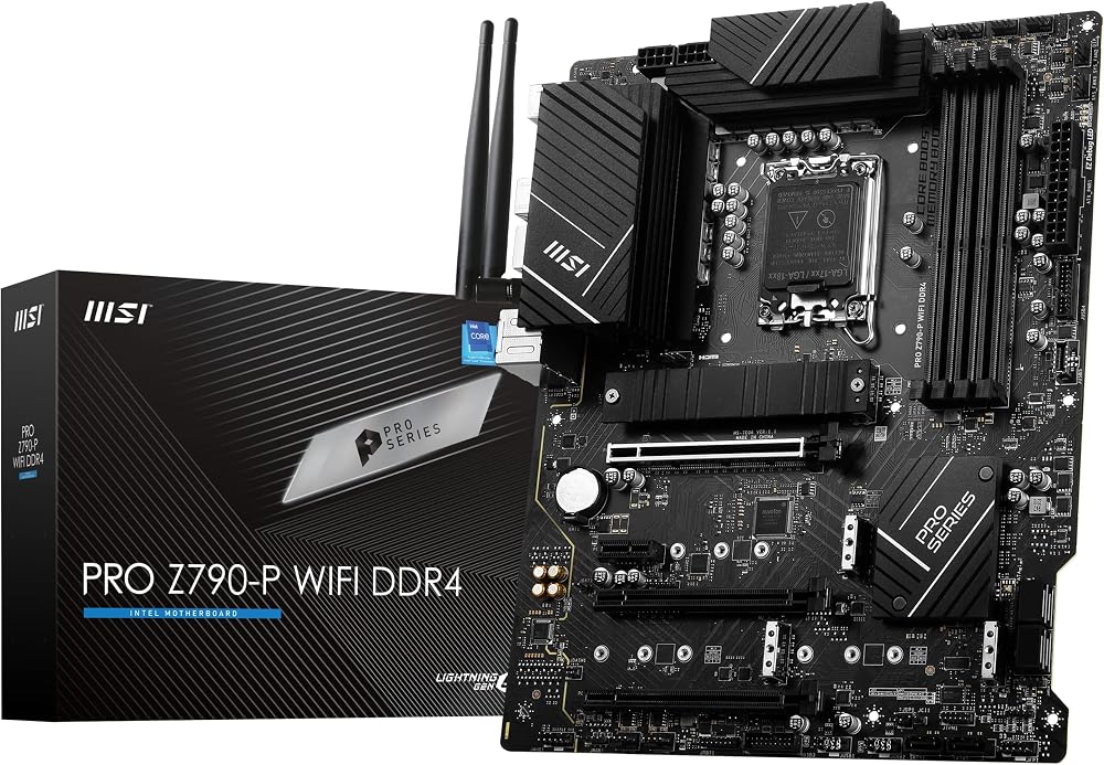 MSI PRO Z790-P WiFi DDR4 LGA 1700 12th 13th Gen Intel PCIe 5.0 Motherboard