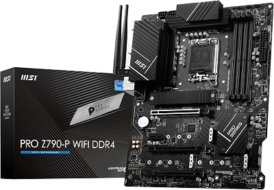 MSI PRO Z790-P WiFi DDR4 LGA 1700 12th 13th Gen Intel PCIe 5.0 Motherboard