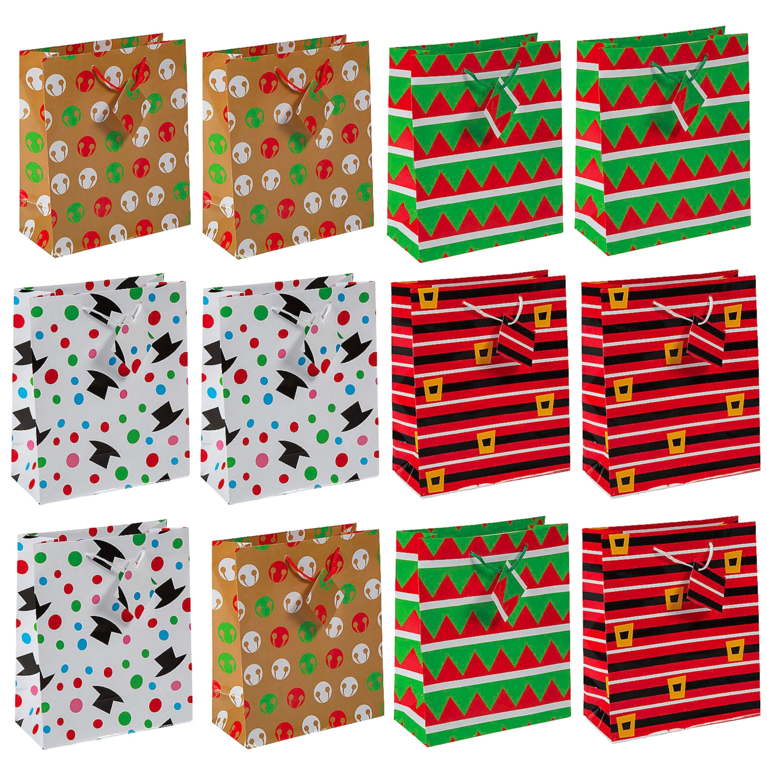 Fun Express 12 Medium Cheery Bags Wrap