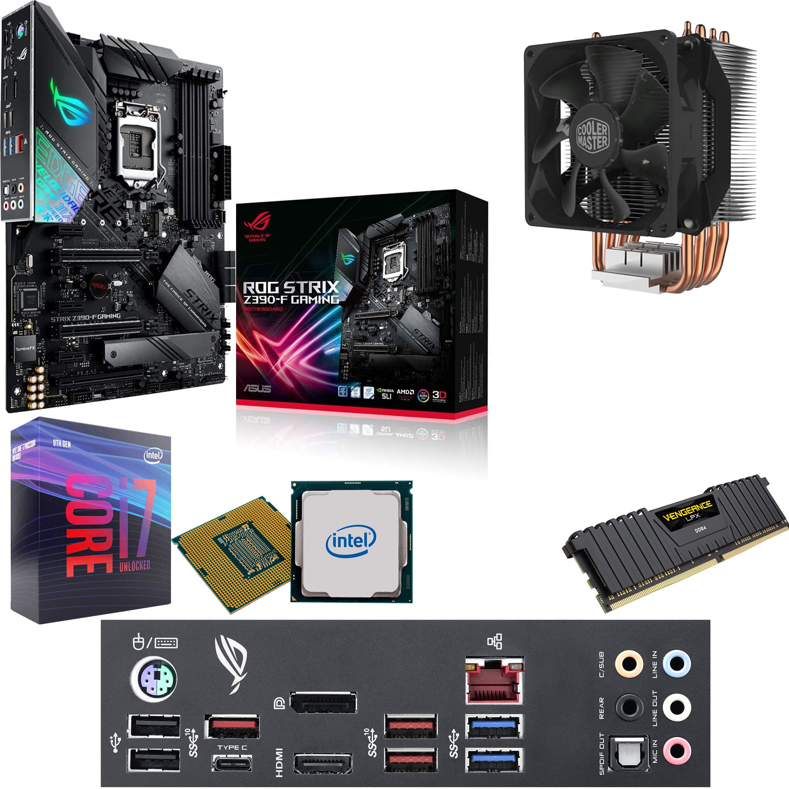 Intel Asus I7 9700k Ddr4 3200 Asus Motherboard, ROG Strix Z390 E