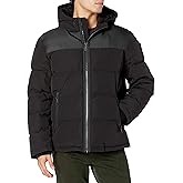 DKNY Men's Mixed Media Quilted Puffer Jacket