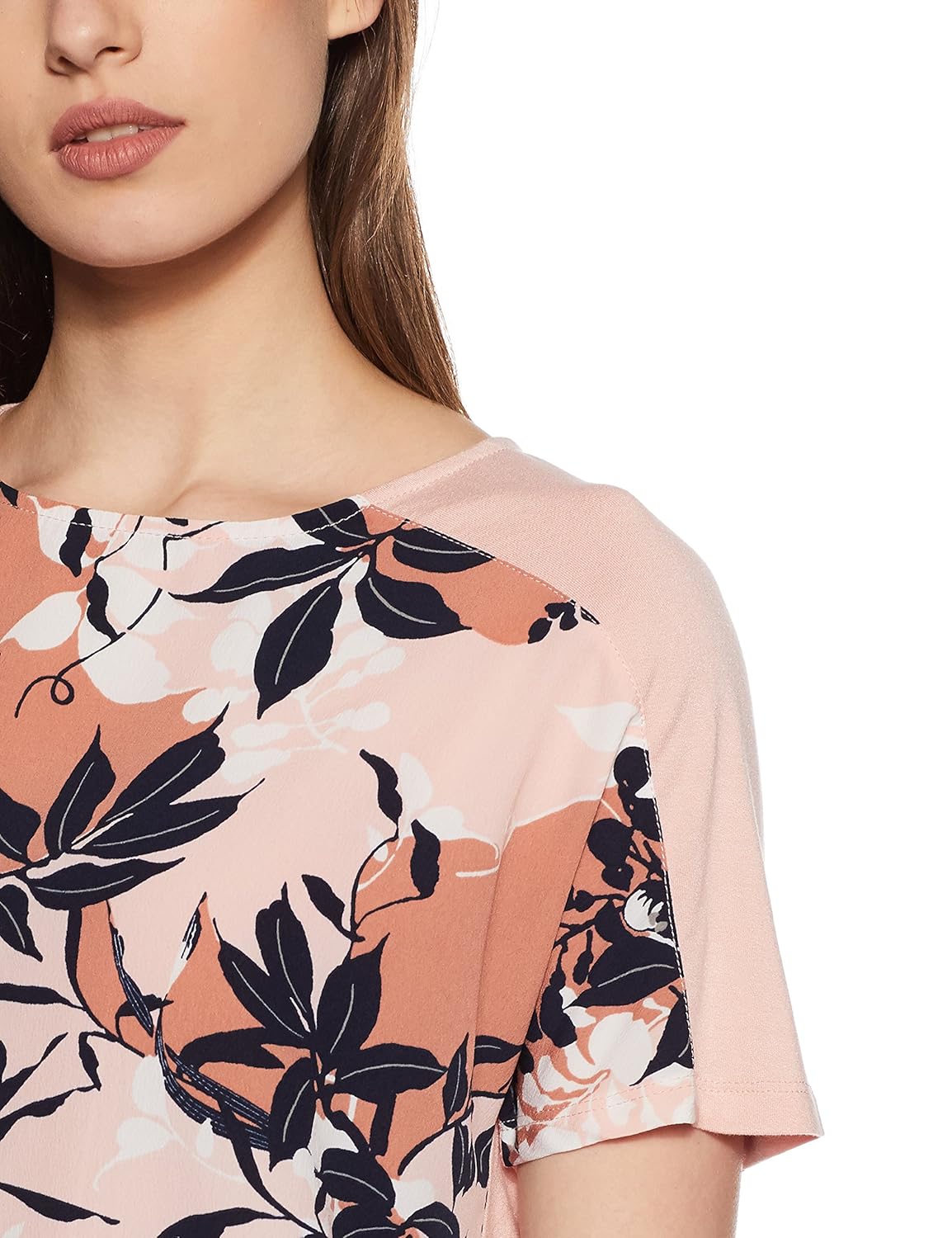 marks & spencer women's floral regular fit t-shirt