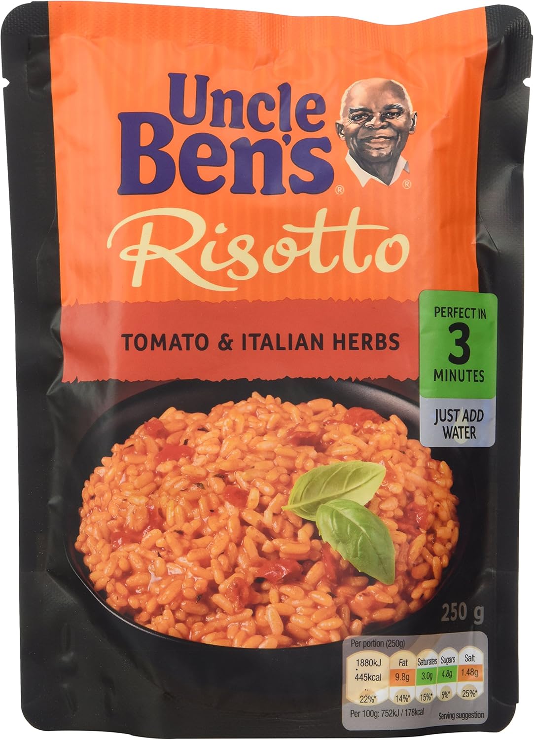 UNCLE BEN'S Express Tomato and Herb Risotto 250 g (Pack of 6) Amazon