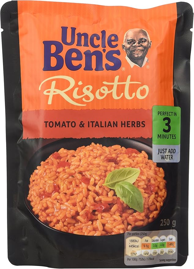 UNCLE BEN'S Express Tomato and Herb Risotto 250 g (Pack of 6) Amazon