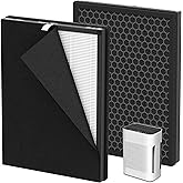 Elnuliros MK-AP01 Replacement Filter Compatible with TER Air MK-AP01 Air Purifi-er, 3-in-1 Powerful Filtration include H13 True HEPA, Activated Carbon and Pre-filter for Dust, Smoke, Pet odors, 2 Pack