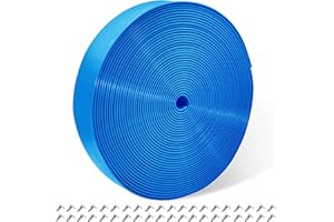 Lumpro Vinyl Straps for Patio Chair Repair Kit 2'' Wide 50 Ft Long Replacement Straps + 50 Free Rivets for Outdoor Lawn Furniture Chaise Lounge Repair (Blue)