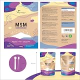 Vegavero Pure MSM Powder 1 kg Organic Sulphur Vegan Lab Tested view 3