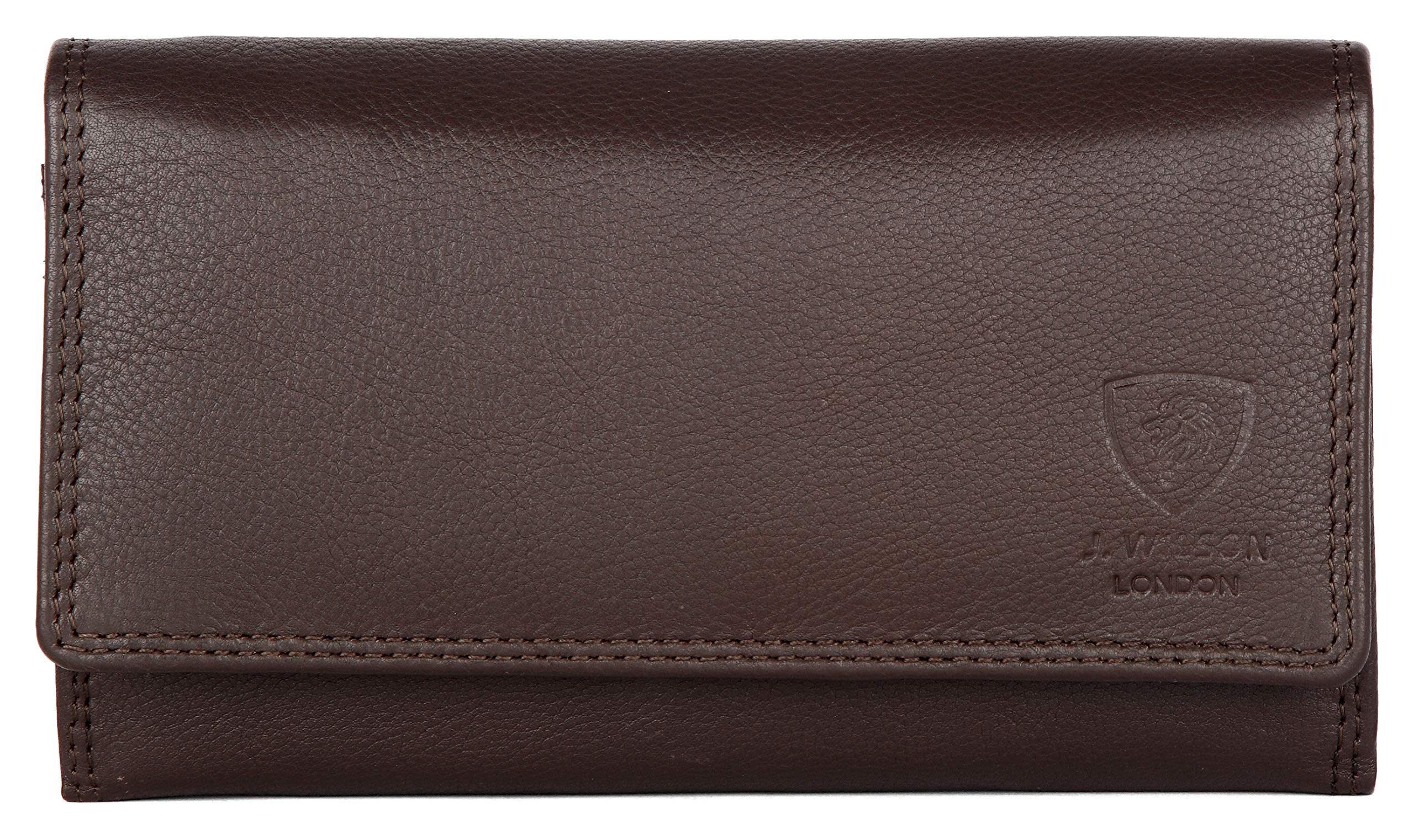 Ladies RFID Safe Designer Leather Purse Card Women Wallet Zip Pocket Boxed