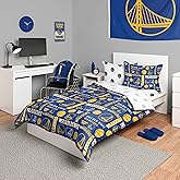 FOCO Unisex-Adult NBA Team Logo Bed in a Bag Comforter, Sheets, Pillow Cases Bedding 5-Piece Set