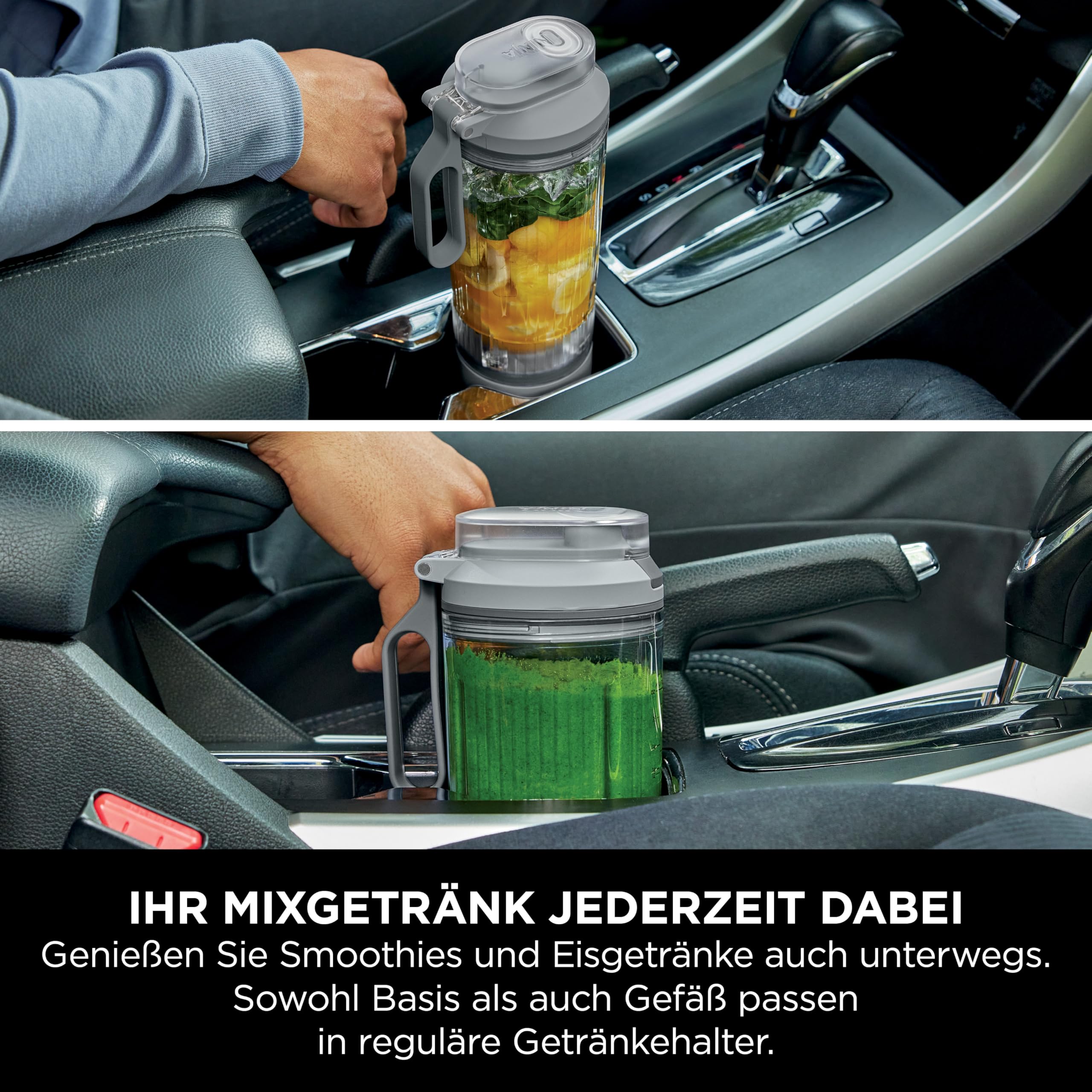 Ninja Blast Max Tragbarer Mixer/Blender/Smoothie Maker, 2 x 570 ml, wiederaufladbar, Mixbecher & auslaufsicherer Deckel, 3 Funktionen, Smoothies, Proteinshakes, Lavendel/Silber BC251EULS 9