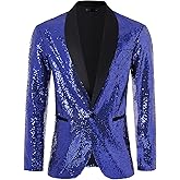 Coucoland Sequin Blazer Men-Tuxedo Jacket Sequin Suit Men Sport Coats