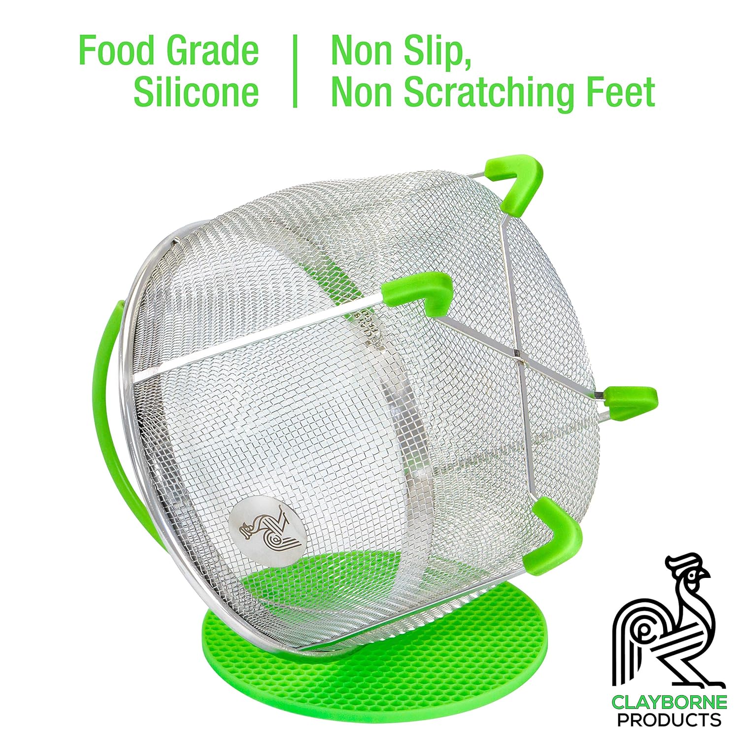Instant Pot Accessories Insert 8 Quart vegetable Steamer Basket (3qt, 6qt, 8qt), Fits InstaPot Pressure Cooker, IP Insta Pot Ultra Duo Egg Basket, Stainless Metal Strainer Rack, Mesh, Veggie Accessory
