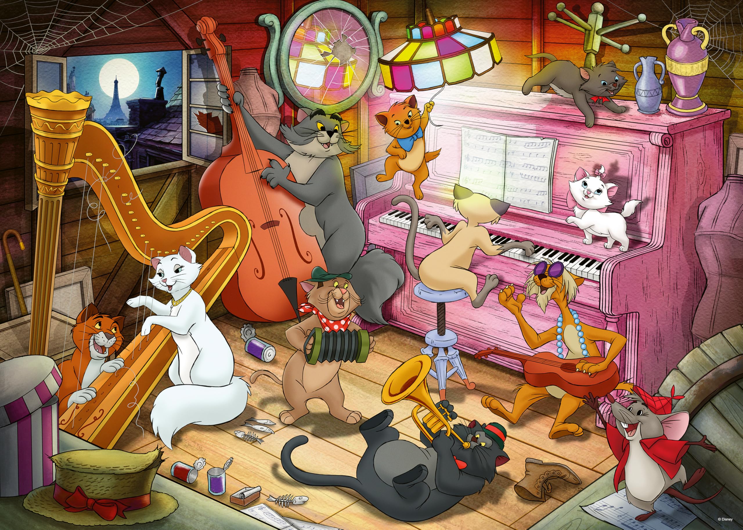 Ravensburger Disney Collector's Edition Aristocats 1000 Piece Jigsaw Puzzles for Adults and Kids Age 12 Years Up โ image 1