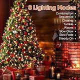 SALCAR Christmas Tree Lights 2m 8 Strands 280 LED Warm White view 2