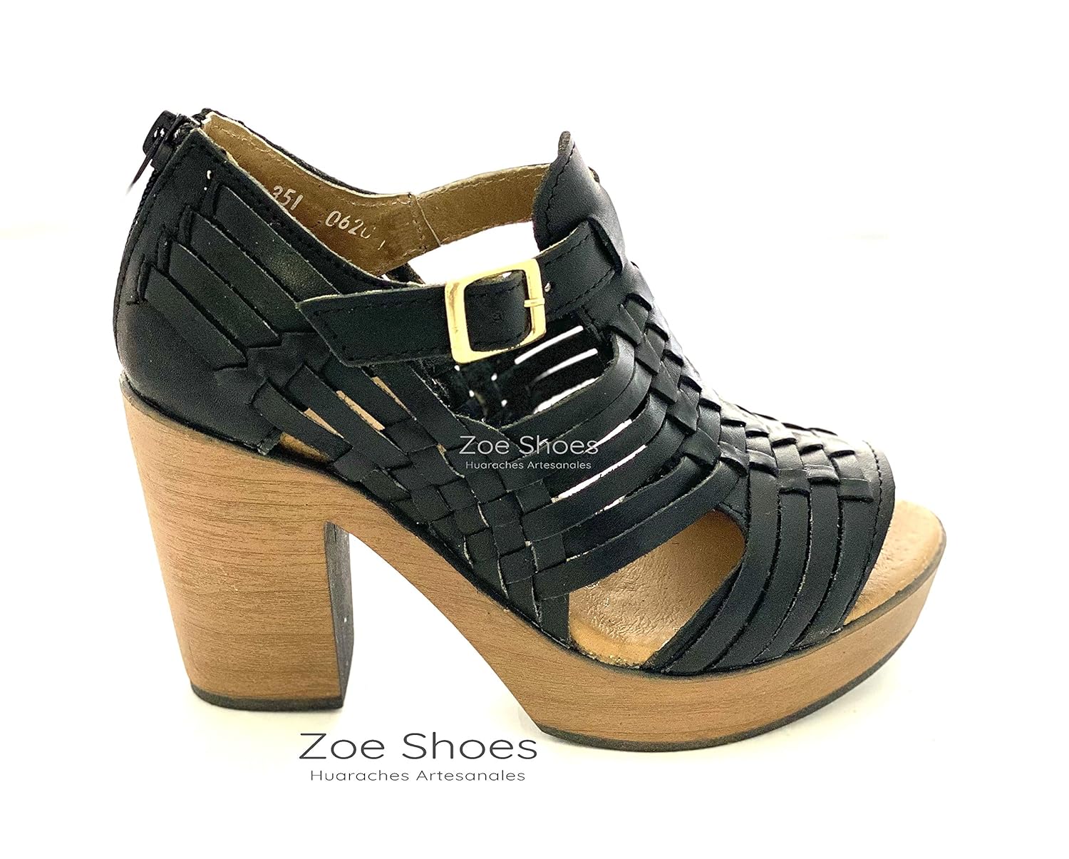 huaraches mexicanos con tacon