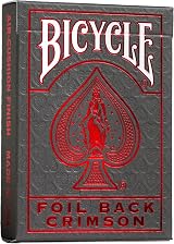 Bicycle Metalluxe Red Playing Cards 1 Deck Air Cushion Finish Professional
