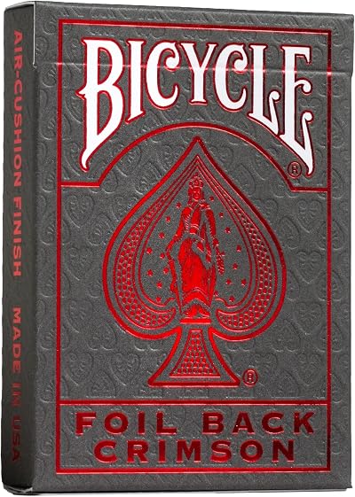 Bicycle Metalluxe Red Playing Cards 1 Deck Air Cushion Finish Professional