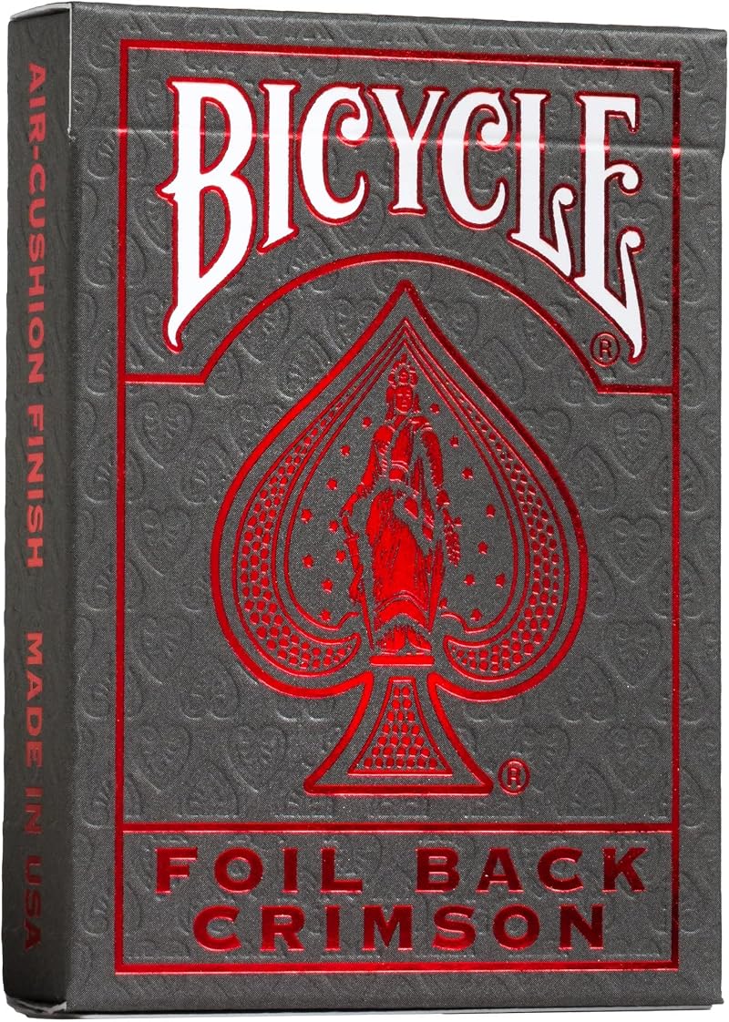 Bicycle Metalluxe Red Playing Cards 1 Deck Air Cushion Finish Professional