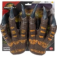 ​Mattel Jurassic World Rebirth Spinosaurus Battle Claws, Dinosaur Soft Plastic Role Play Handwear, 10.8-Inch Long Costume Pai