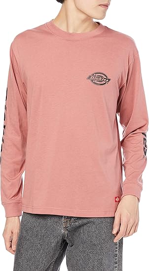 Amazon ウィゴー Dickies ディッキーズ ロンt 長袖 Tシャツ メンズ M ピンク Tシャツ カットソー 通販