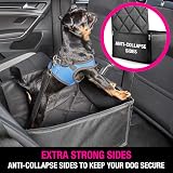 AHUKU Dog Car Seat with Seat Belt and Anti-Collapse Padded Sides view 2