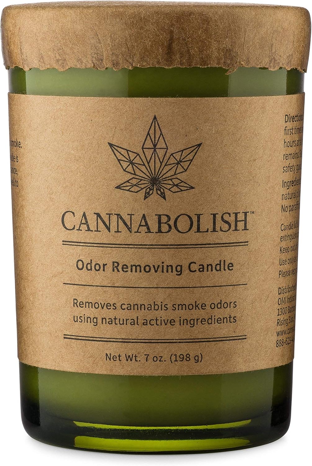 Cannabolish Smoke Odor Eliminating Candle, 7 oz, Natural Ingredients