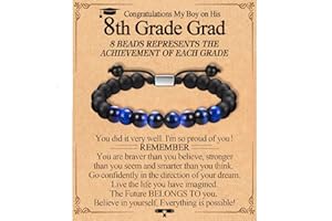 FIEEFX Graduation Gifts for Him Boys Men 2025 High School/Kindergarten/Preschool/ 5th 6th 8th Grade/College/Master Degree/Middle School Graduation Gifts Bracelet for Son Grandson Nephew Boyfriend Friend