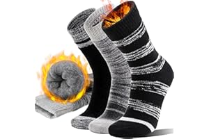 Anlisim Thermal Winter Warm Socks 3 Pairs for Men Women Extra Thick Insulated Ski Crew Boot Socks for Extreme Cold Weather
