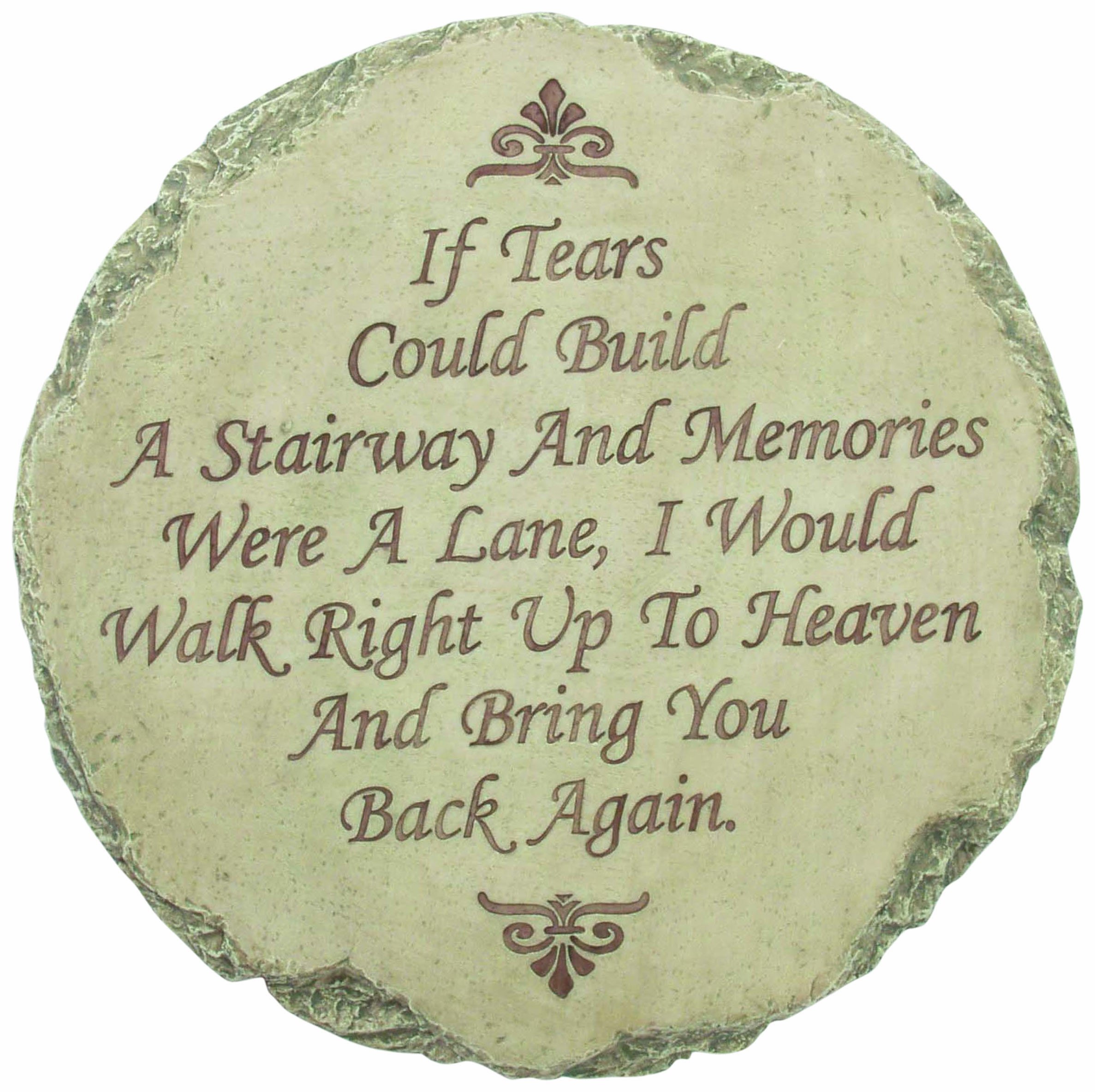 Spoontiques - Garden Decoration - If Tears Could Build a Stair Path Stepping Stone - Decorative Garden Stone