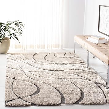 Buy Sweet Homes Carpet Ultra Softness Handwoven High Low 2 Inches Pile Height Rug Size 4x6 Color Ivory Grey Online At Low Prices In India Amazon In