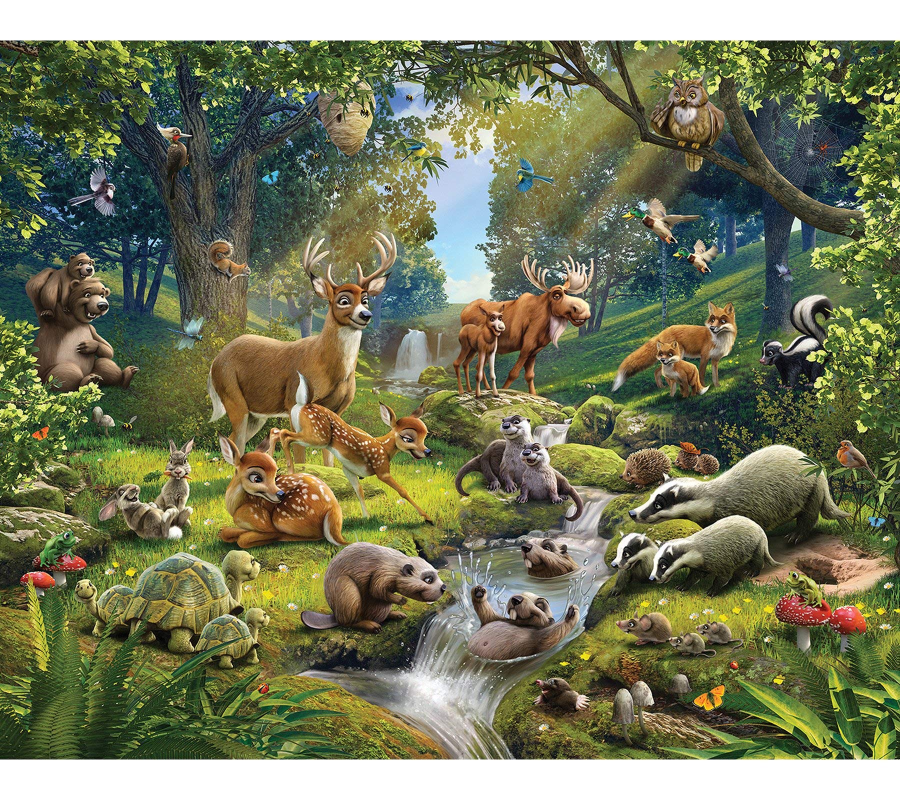 Walltastic Animals of the Forest Wallpaper Mural