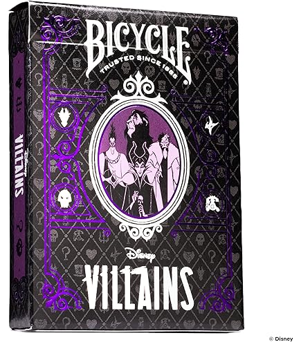 Amazon.com: Bicycle Disney Villains (Green) by US Playing Card Co