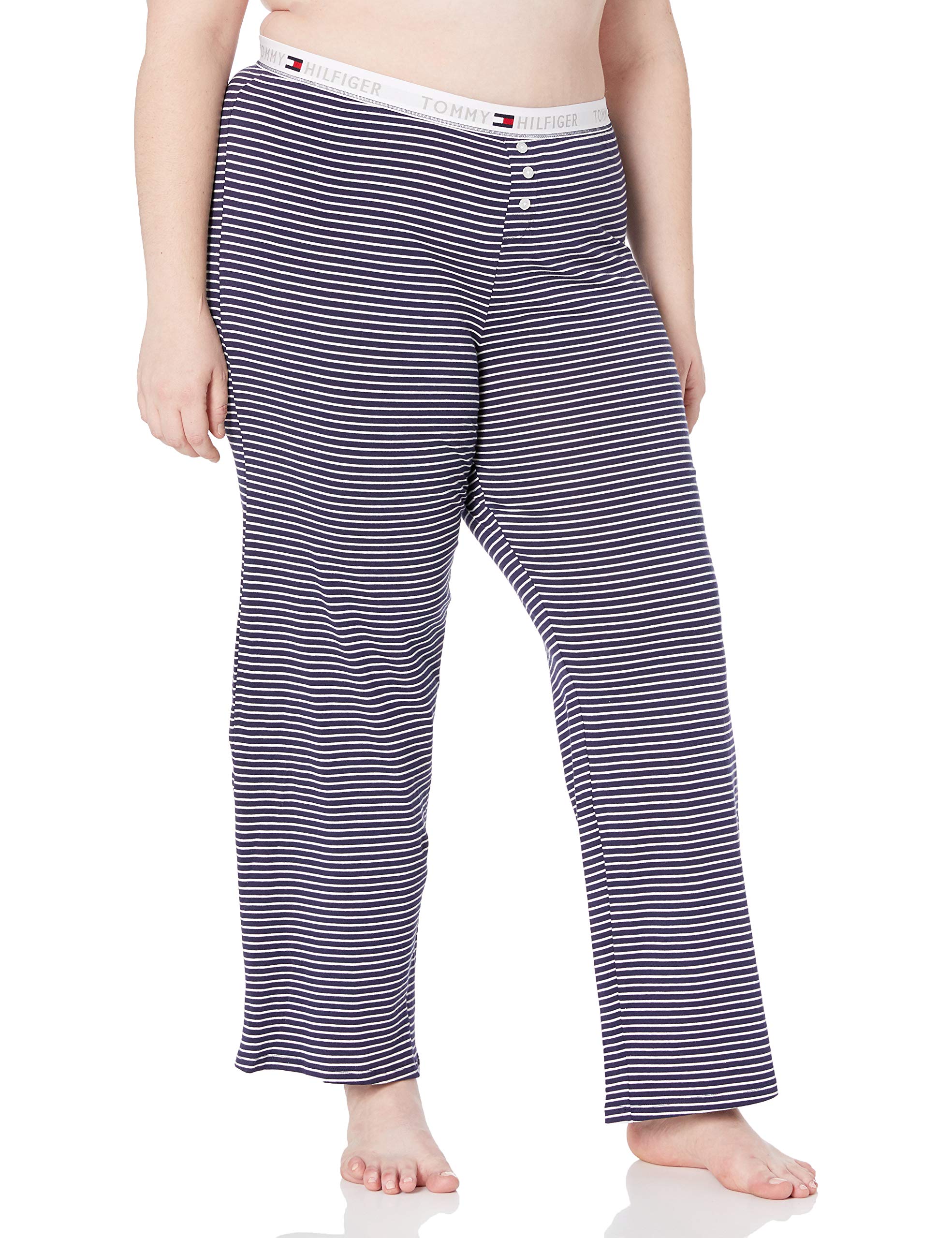 tommy hilfiger women's logo bottom lounge pajama pant pj