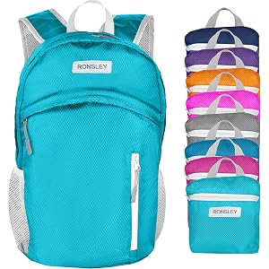 Waterproof Foldable Backpack Dry Storage Lightweight Daypack 35L Outdoor Backpack Hiking Backpack for Beach Men Women Sky Blu
