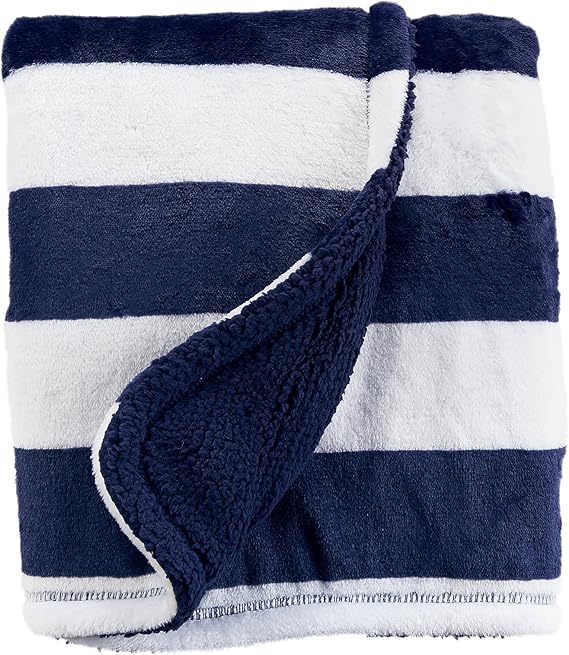 Carter's Baby Boys' Striped Plush Blanket Clothing