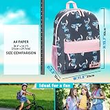 Disney Stitch Backpack for Girls Navy Pink Rucksack School Bag view 2