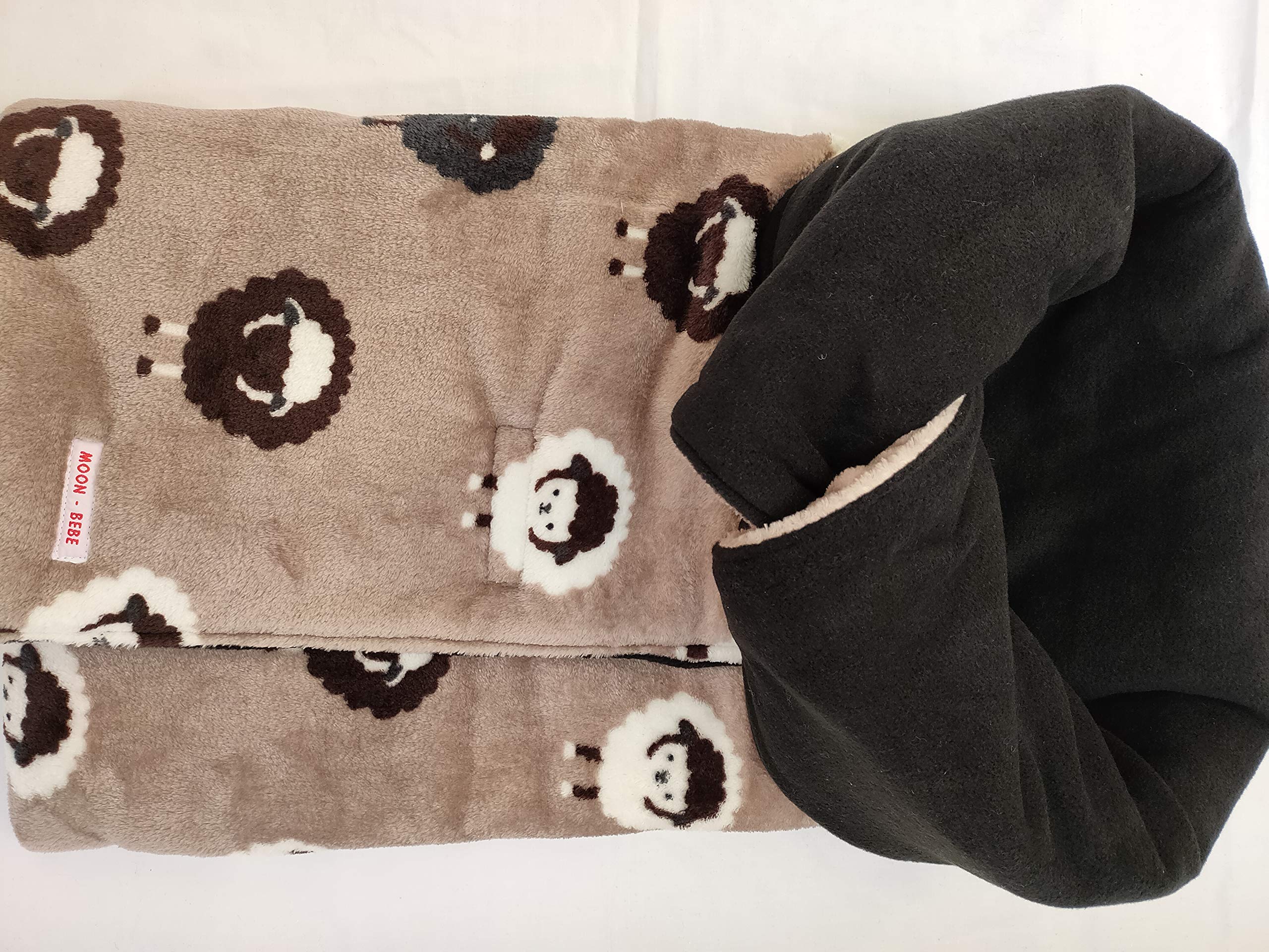 MOON-BEBE Universal Cotton Polishing Bag for Cuckoo and Carrycot (Brown)