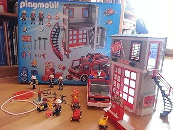 Playmobil 5027 - Feuerwehr-Hauptquartier mit Löschfahrzeug