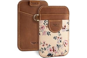 POCKT Slim Card Holder Wallet For Men and Women - Minimalist Front Pocket Wallet Elastic Credit Card Holder Genuine Leather RFID Blocking Card Case Wallets | Bloom