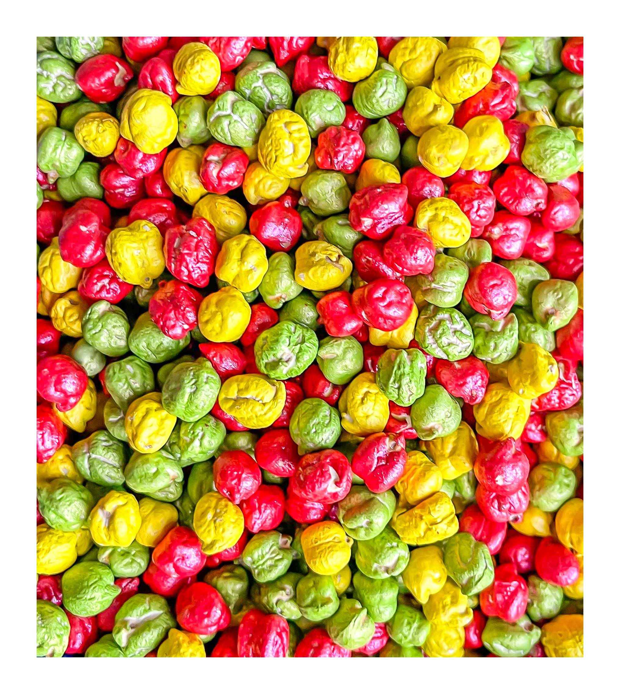Colored Chickpeas for Sensory Play and Sensory Bins - Many Different Seasonal Colors (2 Cups, Apples)