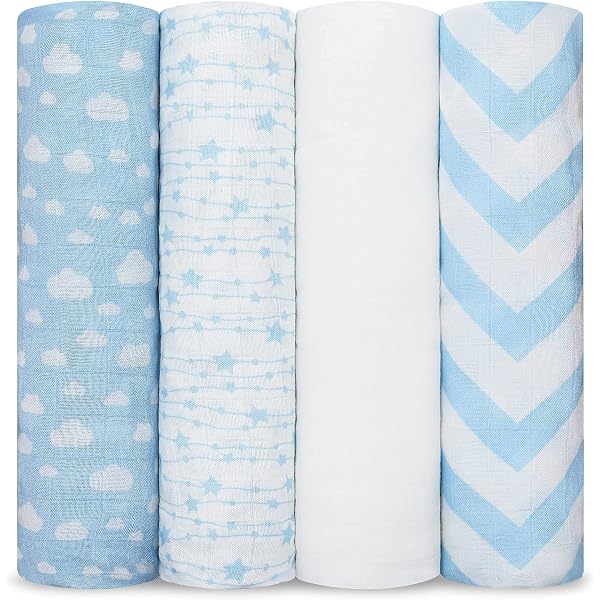 LEADSTAR Baby Muslin Washcloths, 10 PCS Baby Towels Reusable Baby Cotton Squares Face Shower