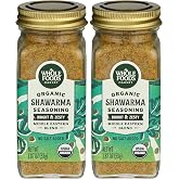 Whole Foods Market, Organic Seasoning, Shawarma (No Salt Added), 1.87 Ounce (Pack of 2)